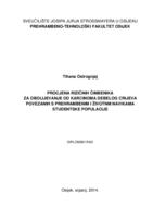 Procjena rizičnih čimbenika za obolijevanje od karcinoma debelog crijeva povezanih s prehrambenim i životnim navikama studentske populacije