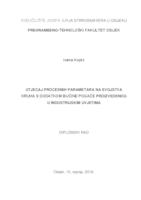 Utjecaj procesnih parametara na svojstva kruha s dodatkom bučine pogače proizvedenog u industrijskim uvjetima