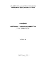 Unos vitamina B12 hranom odrasle populacije u dvije regije Hrvatske