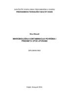 Mikrobiološka kontaminacija površina i predmeta opće uporabe