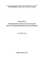 Promjene kvalitativnih svojstava čajnog peciva od pšeničnog brašna nakon skladištenja