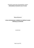 Utjecaj antioksidanasa i sinergista na održivost hladno prešanog ulja šafranike