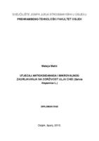 Utjecaj antioksidanasa i mikrovalnog zagrijavanja na održivost ulja chie (Salvia hispanica L.)