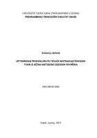 Optimiranje procesa kruto-tekuće ekstrakcije fenolnih tvari iz ječma metodom odzivnih površina