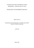 Utjecaj parametara homogenizacije na reološka svojstva salatne majoneze s dodatkom pulpe dinje