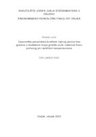 Usporedba parametara kvalitete čajnog peciva bez glutena s dodatkom tropa grožđa sorte Cabernet Franc pečenog pri različitim temperaturama