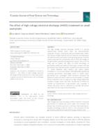 The effect of high voltage electrical discharge (HVED) treatment on small seed plants