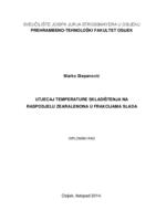 Utjecaj temperature skladištenja na raspodjelu zearalenona u frakcijama slada