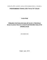 Primjena računalne analize slike u praćenju boje čajnog peciva s dodatkom šećera različite granulacije