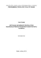 Ispitivanje uspješnosti proteolitičke razgradnje pšenice pri restriktivnom postupku slađenja