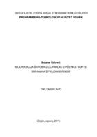 Modifikacija škroba izoliranog iz pšenice sorte "Srpanjka" epiklorhidrinom