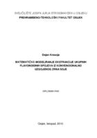 Matematičko modeliranje ekstrakcije ukupnih flavonoidnih spojeva iz konvencionalno uzgojenog zrna soje