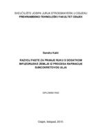 Razvoj paste za pranje ruku s dodatkom infuzorijske zemlje iz procesa rafinacije suncokretovog ulja