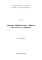 Modifikacija škroba ječma smjesama organskih dikiselina i acetanhidrida