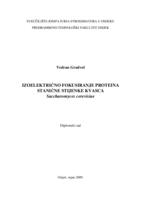 Izoelektrično fokusiranje proteina stanične stjenke kvasca Saccharomyces cerevisiae