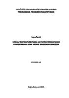 Utjecaj temperature i tlaka na protok permeata kod koncentriranja soka aronije reverznom osmozom