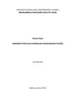 Mikrobna populacija minimalno procesiranog povrća