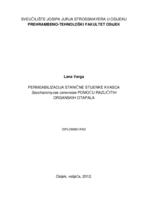 Permeabilizacija stanične stjenke kvasca Saccharomyces cerevisiae pomoću različitih organskih otapala