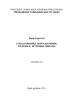 Utjecaj sorte i vinogorja na sadržaj antocijana i polifenola u crnim vinima