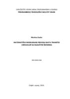 Matematičko modeliranje procesa rasta Trametes versicolor na različitim šećerima