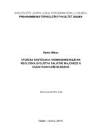 Utjecaj sastojaka i homogenizacije na reološka svojstva salatne majoneze s dodatkom kaše bundeve