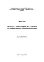 Oksidacijska stabilnost biljnih ulja s dodatkom tert-butilhidrokinona i prirodnih antioksidansa