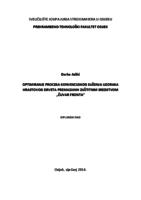 Optimiranje procesa konvekcijskog sušenja uzoraka hrastovog drveta premazanih zaštitnim sredstvom "Čuvar Fronta"