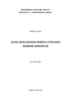 Uloga unosa selenija hranom u etiologiji endemske nefropatije