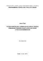 Potenciometrijsko određivanje ionskih tenzida primjenom tenzidno-osjetljive elektrode s tekućom membranom