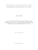 prikaz prve stranice dokumenta Analiza potencijalnih interakcija dodataka prehrani i lijekova u osoba starije životne dobi s područja Zeničko-dobojskog kantona