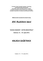 prikaz prve stranice dokumenta Ružičkini dani : 14. međunarodni znanstveno-stručni skup Ružičkini dani "Danas znanost - sutra industrija" : knjiga sažetaka