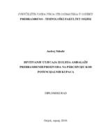 prikaz prve stranice dokumenta Ispitivanje utjecaja izgleda ambalaže prehrambenih proizvoda na percepciju kod potencijalnih kupaca